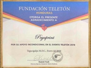 Pegaprint donativo a TELETÓN